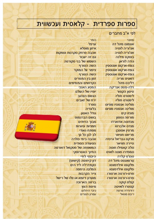 ספרות ספרדית – המלצות קריאה